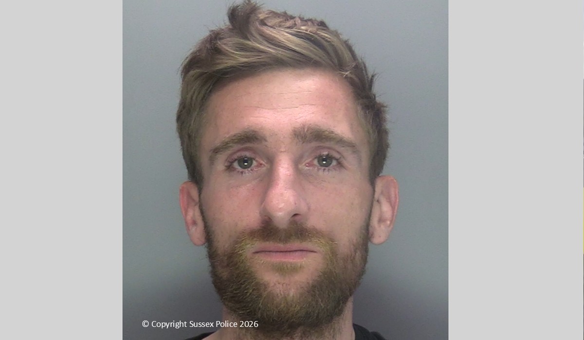 Max Huggett jailed for theft in Crawley